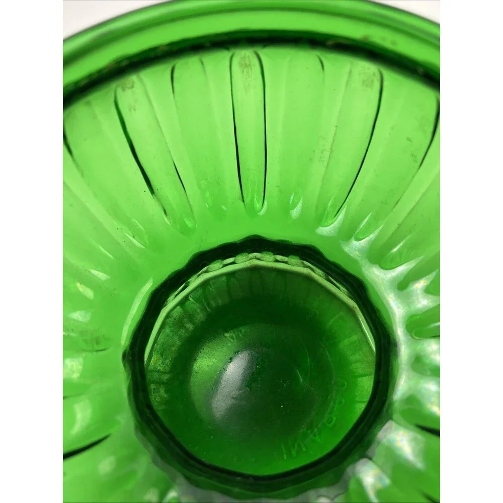 Vintage INARCO USA, #5441 Emerald Green Round Planter/Vase